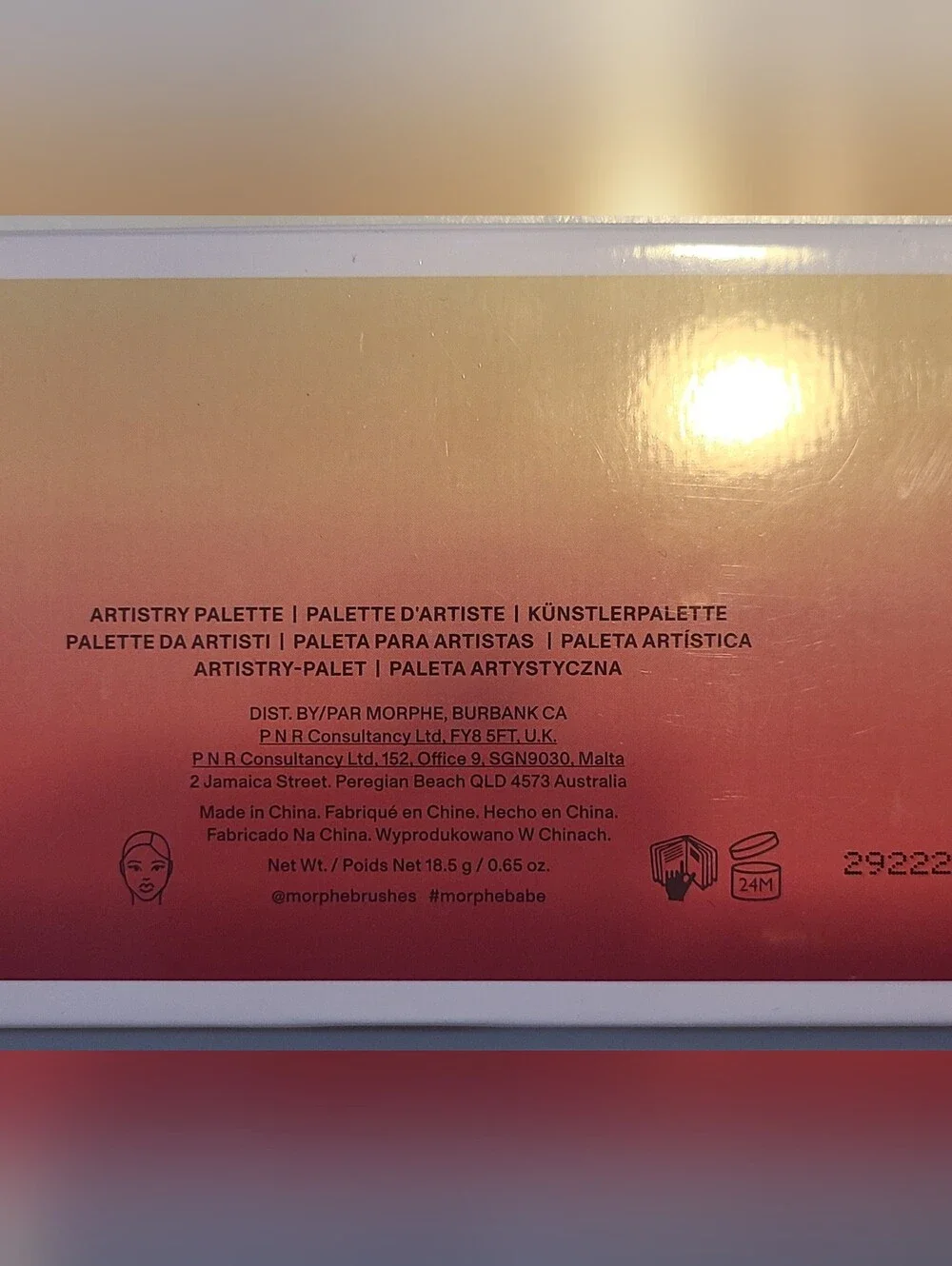 Morphe Warm Sunset Eyeshadow Palette — Gold, Orange, Pink & Brown Shades